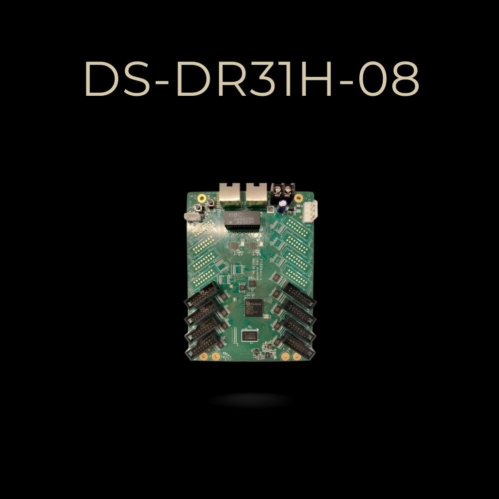 DS-DR31H-08 – Carte de Réception LED HUB75E (8 Ports) Compatible HikLCT & CLB